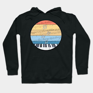 Piano Music Notation Pianist Musician Hoodie